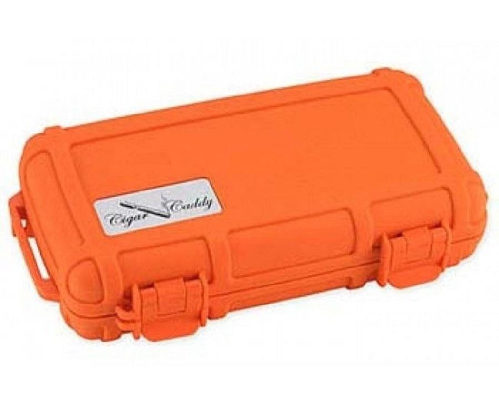 Humidor - Cigar Caddy Travel Orange - 5 Cigars