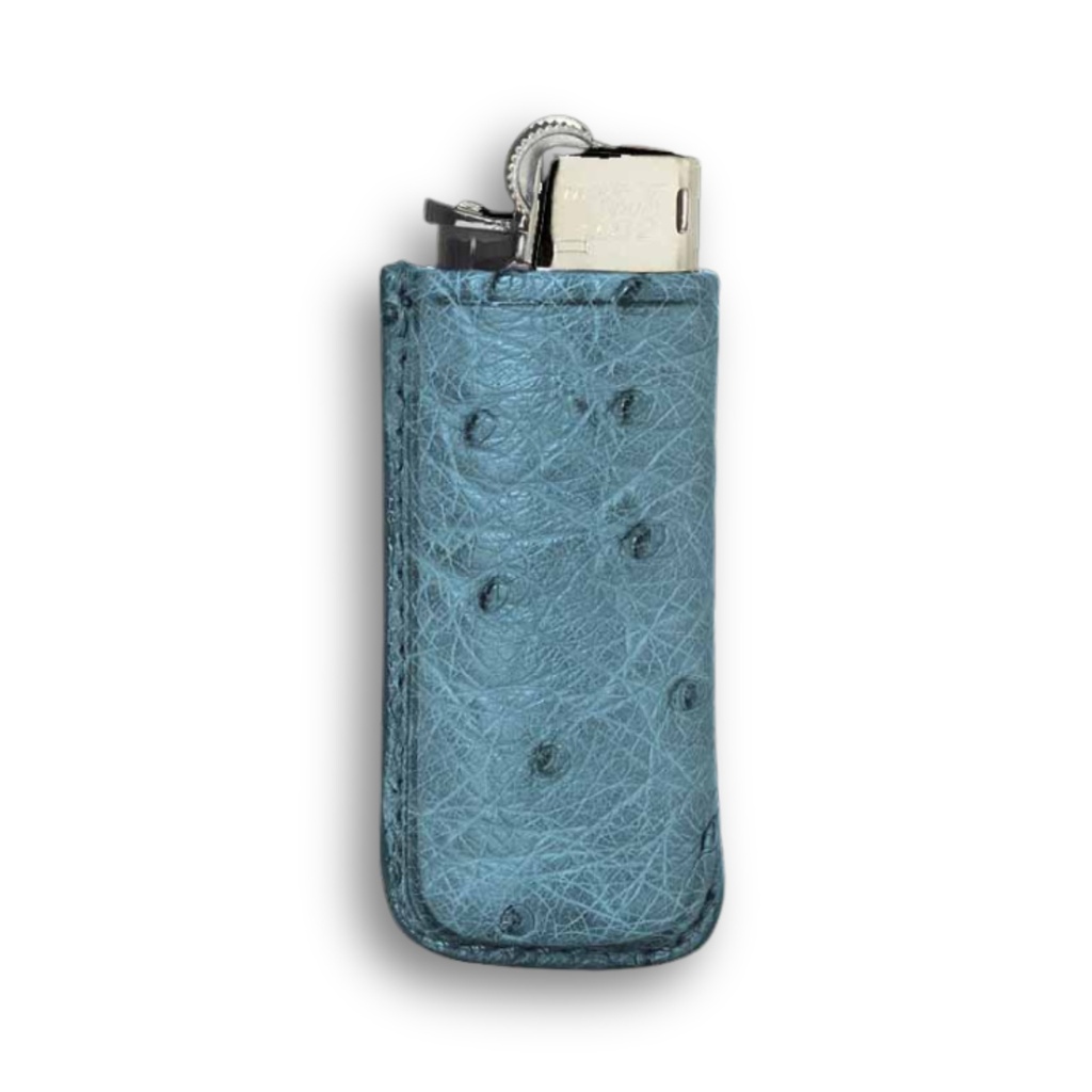 Lighter Case - Pinel Et Pinel Baron Ostrich Blue/Grey