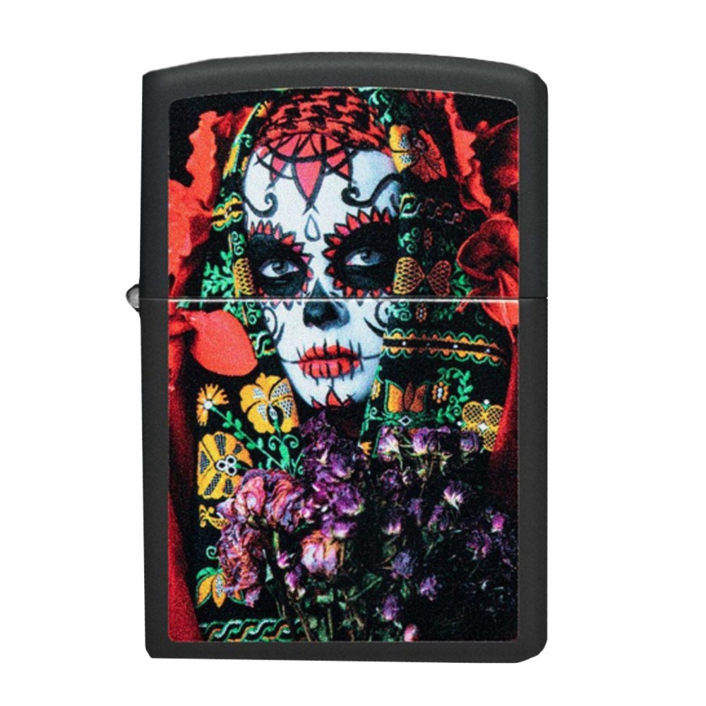 Lighter - Zippo Sugar Skull Woman Design