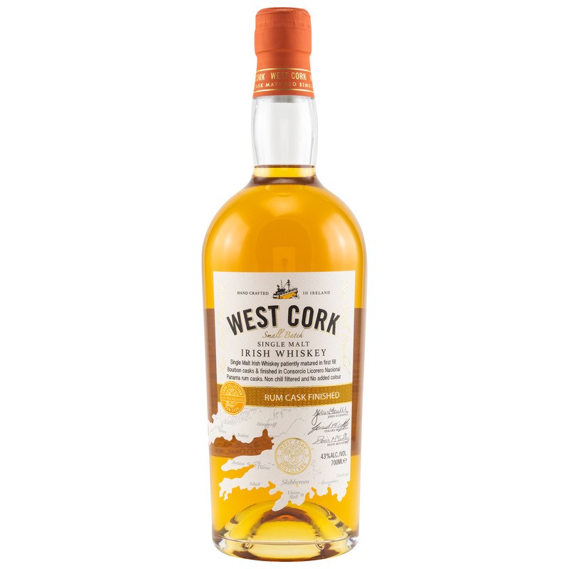 Whisky - West Cork Rum Cask Single Malt - Bottle Of 70Cl