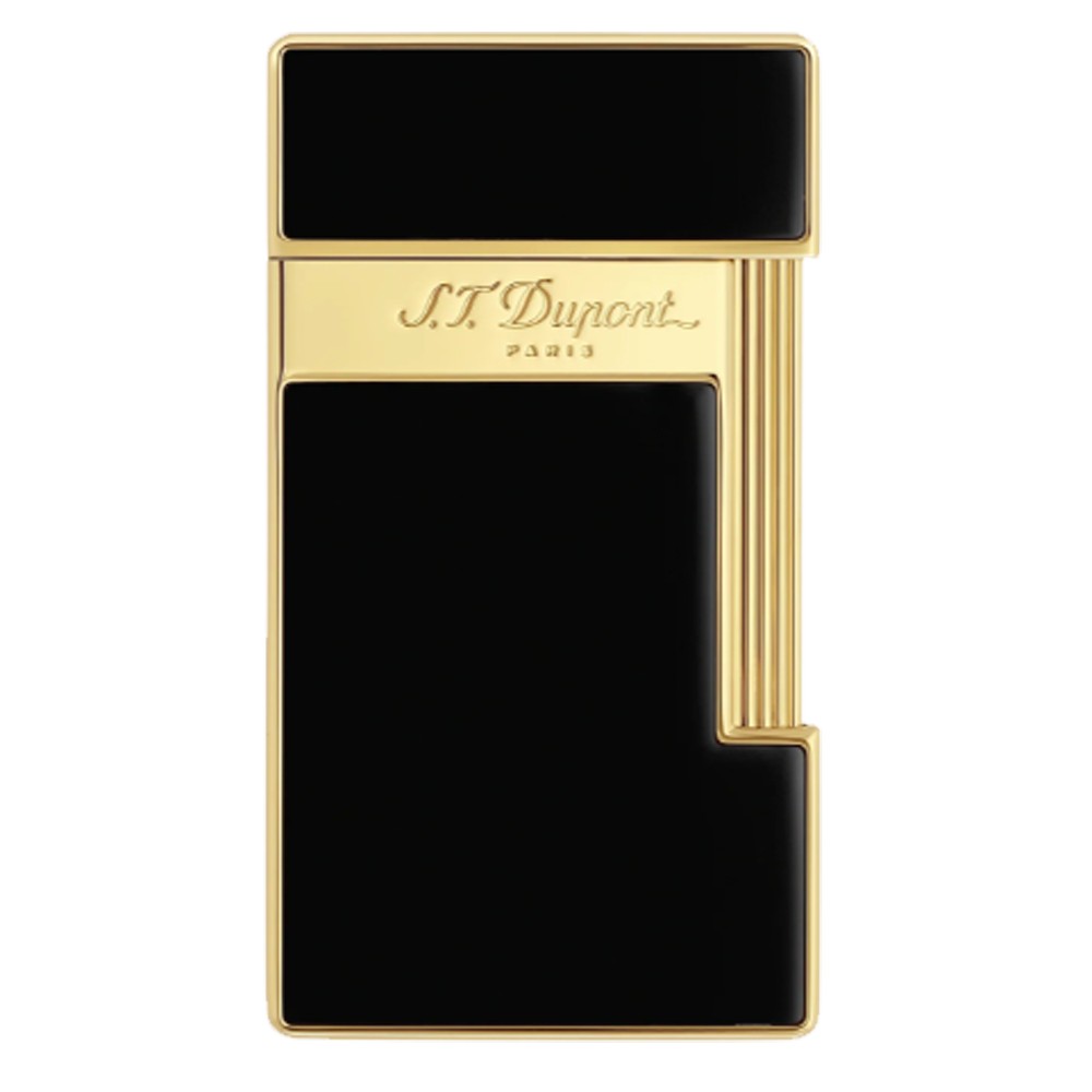 S.T. Dupont Slimmy Schwarz Gelbgold