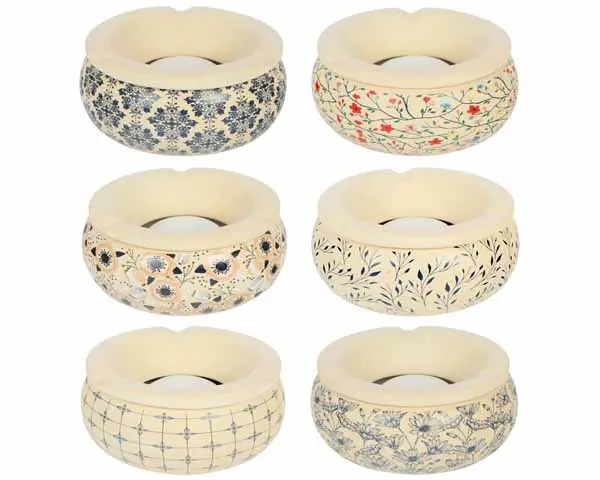 Ashtray - Ceramic Kreta 15cm Different Colours