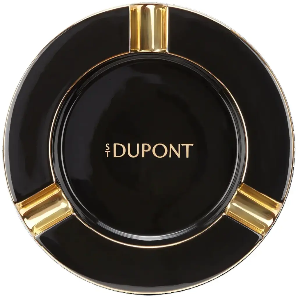 Ashtray - S.T. Dupont XL Cohiba 60 Black/Golden - 3 Cigars 