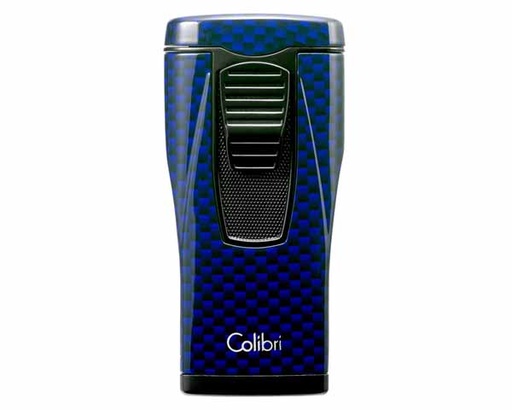 [12086] Lighter - Colibri Monaco Carbon Blue