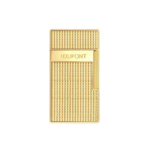[17106] Lighter - S.T. Dupont Biggy Diamond Head Gold