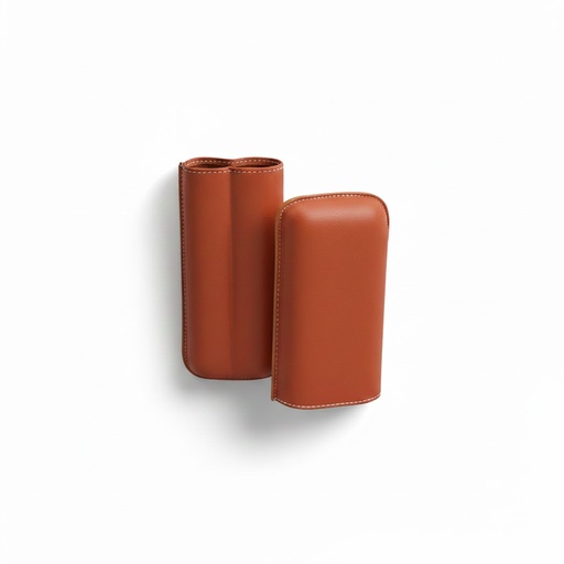 [17265] Cigar Case - Recife Chesterfield Culture Orange Blossom - 2 Cigars