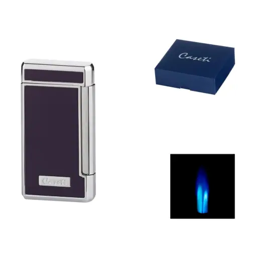 [17410] Lighter - Caseti Paris Double Jet Purple