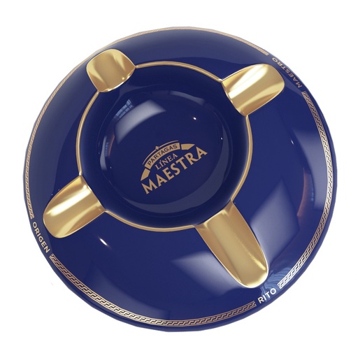 [39309] Ashtray - Partagas Linea Maestra Blue/Gold - 4 Cigars