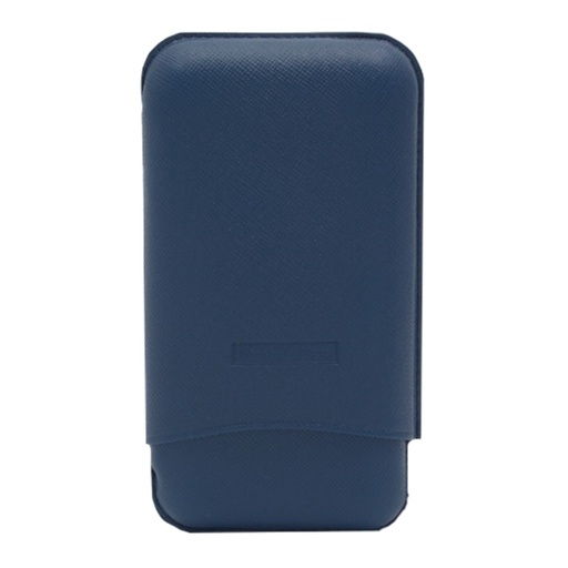 [39485] Cigar Case - Martin Wess 591 Dante Robustos Blue - 3 Cigars