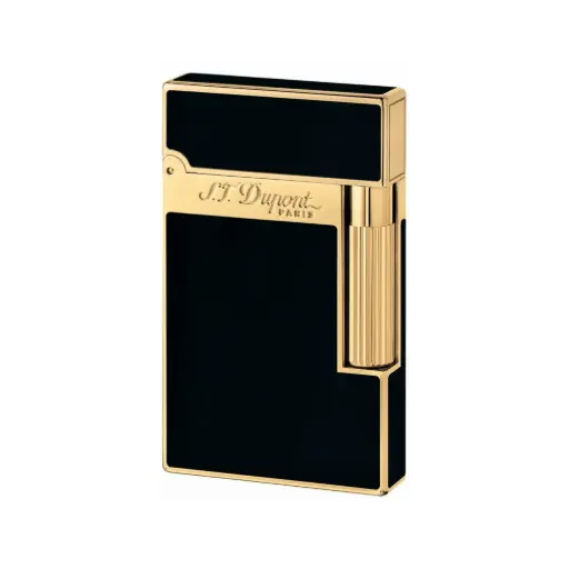 [39946] Lighter - S.T. Dupont Ligne 2 Black/Yellow Gold
