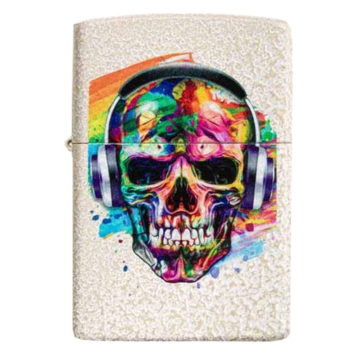[39972] Lighter - Zippo Skull Headphones Design