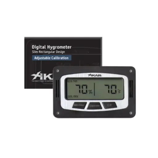 [9329] Hygrometer - Xikar Digital Slim Hygrometer Rectangular